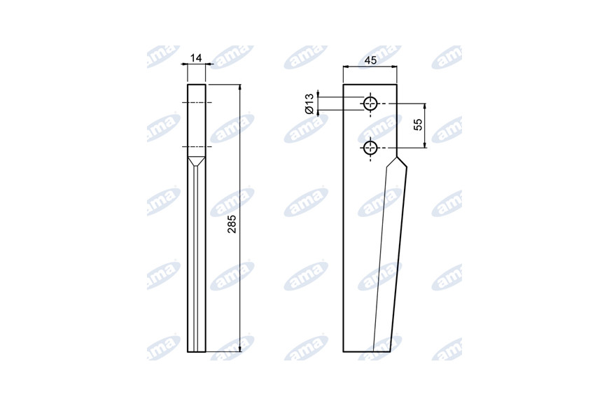 Dente Øf13 Gr1200