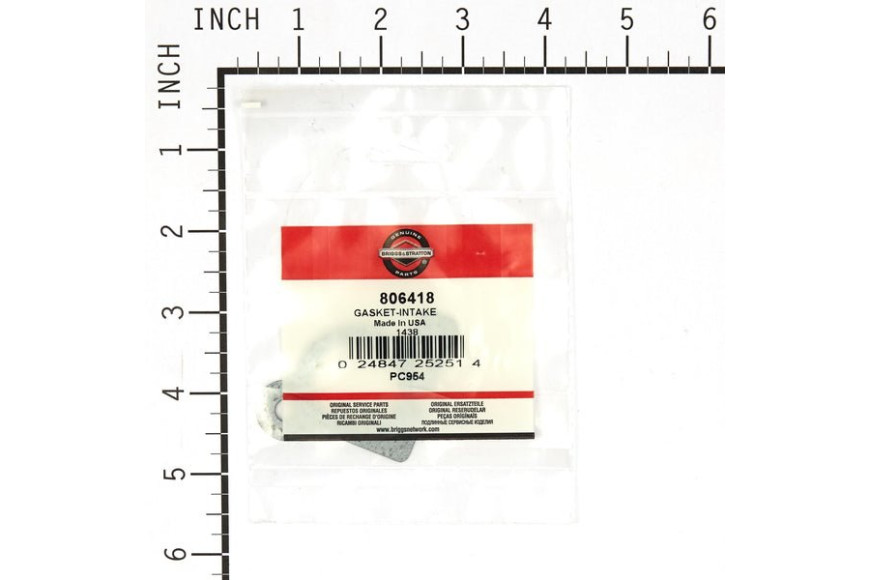 Gasket, Intake - 806418 -  Briggs & Stratton - Genuine Spare Parts
