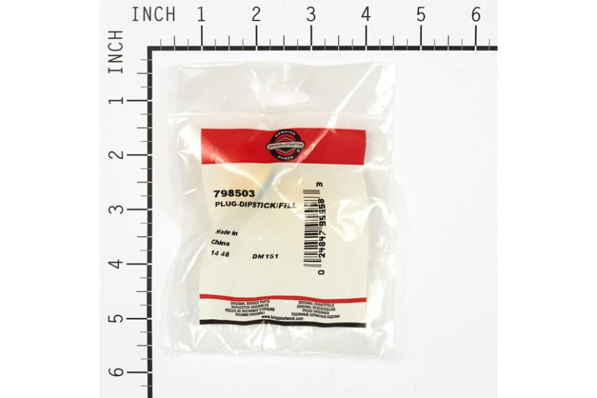 Plug-Dipstick/Fill - 798503 -  Briggs & Stratton - Genuine Spare Parts
