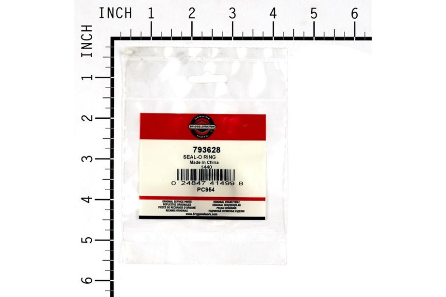 Anello Di Tenuta Collettore Aspirazione 090000, 110000, 112000, 122000, 124000, 140000  - 793628 - Originale Briggs & Stratton