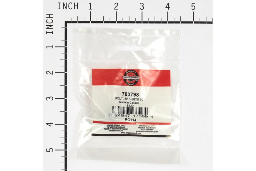 Bullone 5/16-18 X 1/2'' - Originale Snapper - 703798