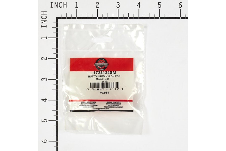 Pulsante Rosso Leva Alzapiatto - Originale Snapper - 1723124SM