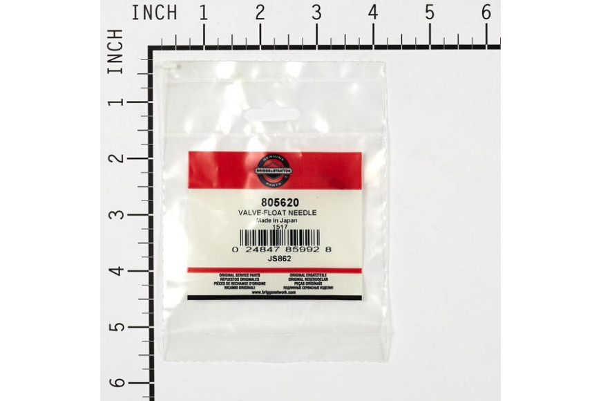 Valve, Float Needle - 805620 -  Briggs & Stratton - Genuine Spare Parts