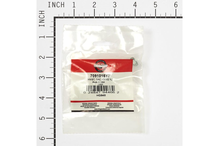 Vite C/Rondella 1/4-20 X 3-1/2 - Originale Snapper - 7091015YP