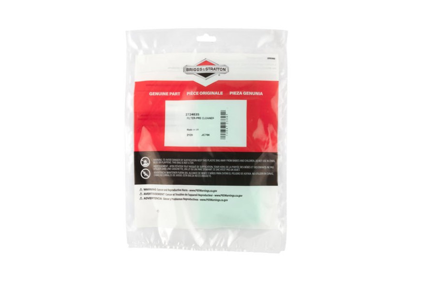 Prefiltro X Filtro 496894S  - 272403S - Originale Briggs & Stratton