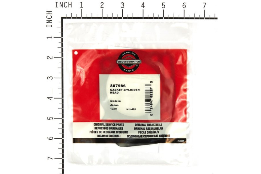 Guarnizione Testa Vanguard 16 Hp Bicilindrico 303000 Ecc.  - 807986 - Originale Briggs & Stratton