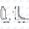 Zappa Dx L 180, H 110, S 10, Øf.12,5