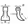 Mazza per trincia Diametro del foro 22.5 mm - Rif. 56117