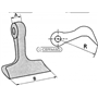 Mazza Chopper Irons Hole 16.5 - Adaptable to 0901134 - Ref. 57463