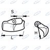 Mazza Printed 205mm L, S 87mm, 87mm H Ø 20,5