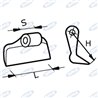 Mazza Printed H 94, L 75, S 22 mm, Ø 16,5
