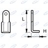 Couteau "L" Sicma, Sovema 90 ° long