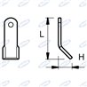 Coltello "Y" Adattabile Maletti 40X5Ø14,5 - Ama