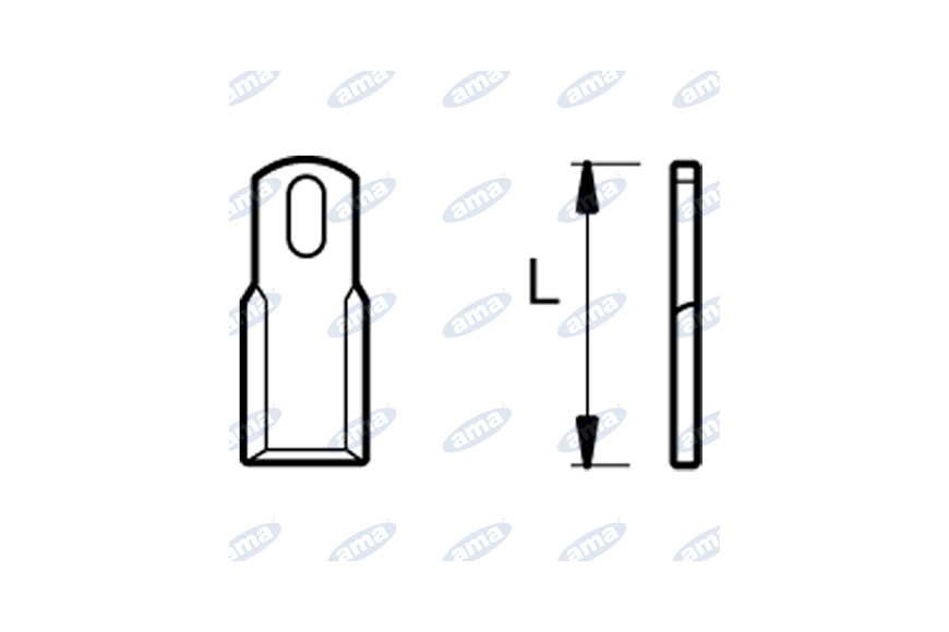 Couteau "Y" H 0 L 82