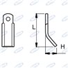Spatule pour déchiqueteuse Adaptable Bruni, H 42 L 150