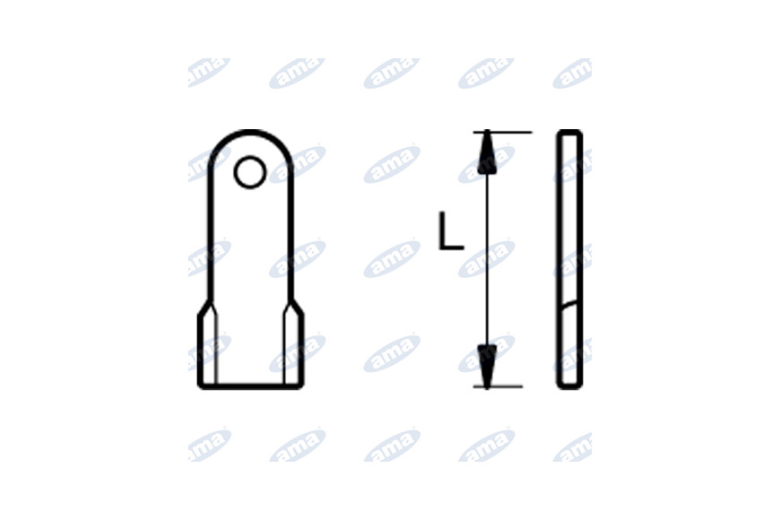 Coltello Diritto H 0 L 130