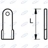 Couteau droit H 0 L 130