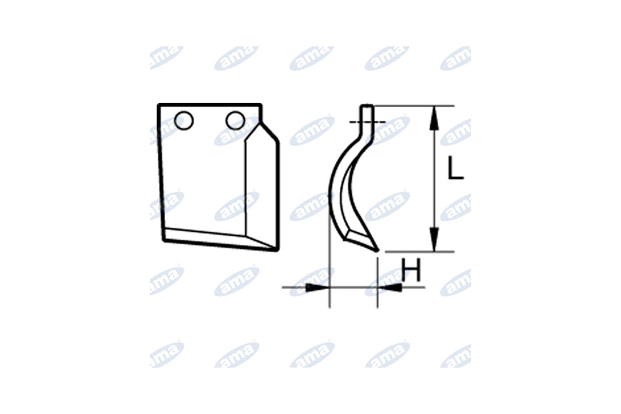 Couteau de 125 L de 17 Sx