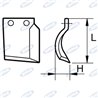 Couteau de 125 L de 17 Sx