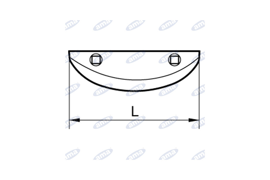 Socs haute betterave droite L 410mm, trou 13mm de diamètre