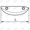 Socs betterave droit, L 420mm, des trous de diamètre 13mm
