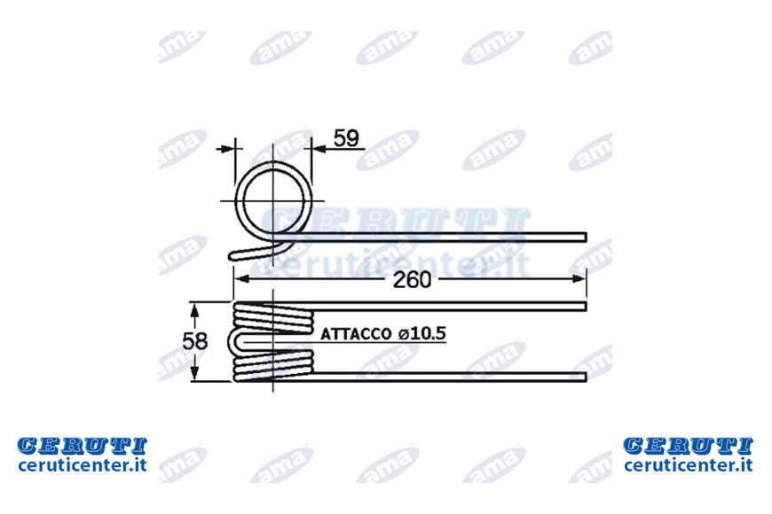 Rake Adaptable Spring Gaspardo