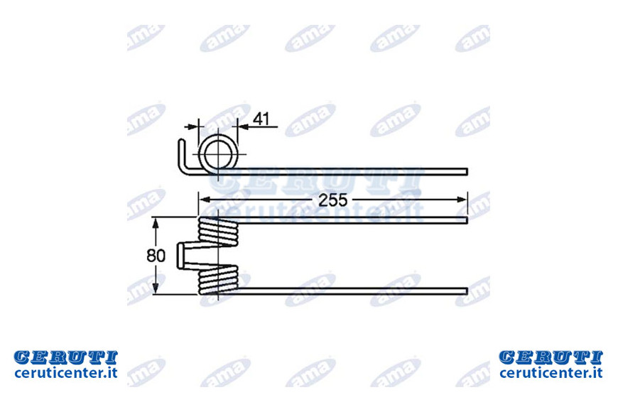 Râteau à ressort Fontanesi Ø 6 mm Adaptable fil