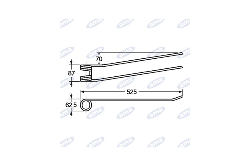 Adaptable râteau à ressort Stoll