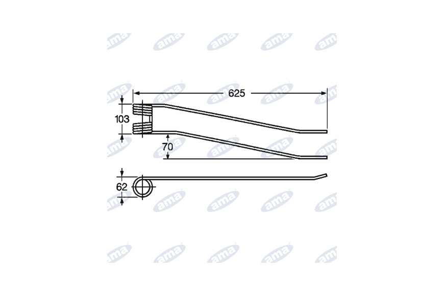 Dent Girandatore Adaptable Borello gauche