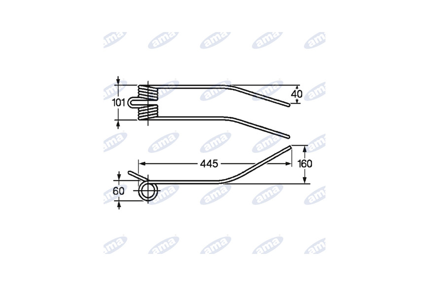 râteau à dents adaptable Kuhn