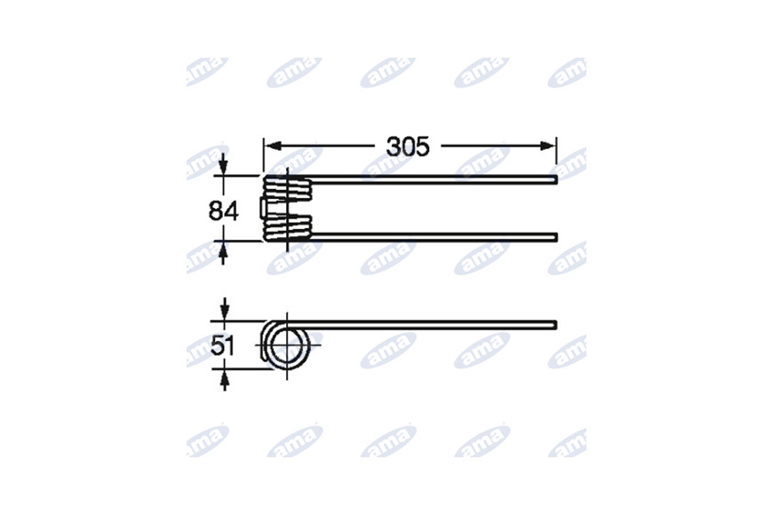 râteau à dents Adaptable Pz