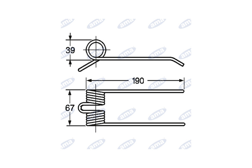 Tooth Pick-up Hesston Adaptable, Réf. 708045981