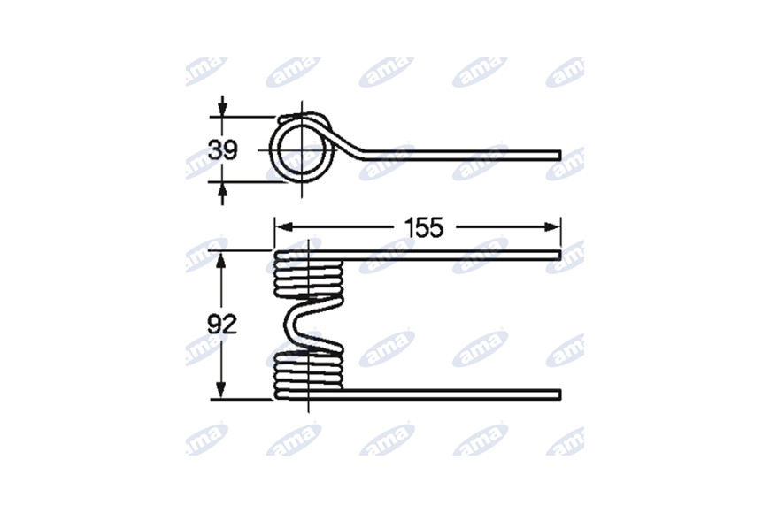 Tooth Pick-up Hesston Adaptable, Réf. 775932