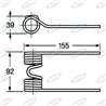 Dente Pick-Up Adattabile Hesston, Ref. 775932