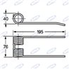 Dente Pick-Up Adattabile Hesston, Ref. 06715303