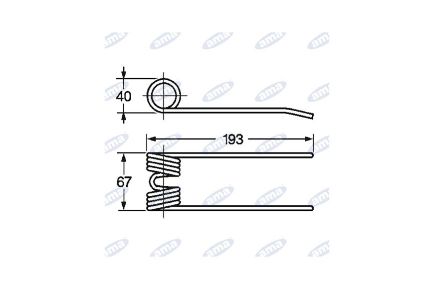 Tooth Pick-up Hesston Adaptable, Ref. 03/128563