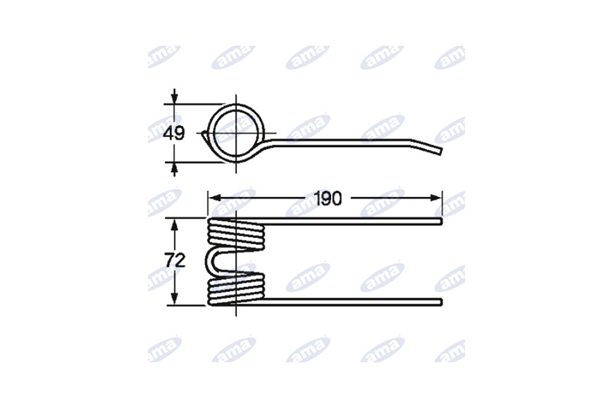 Tooth Pick-up Hesston Adaptable Ref. 700716132