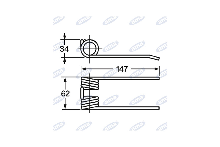 Spring Pick-up Krone Adaptable Réf. 9381480, 9381481