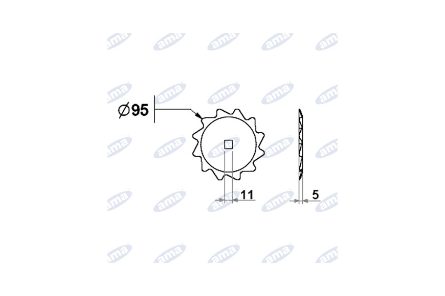 Couteau Wagon Dentato Mixer