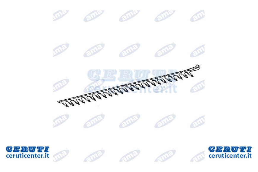 Dents prothétiques 14 Tête coupée L 2,12Mt