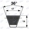 Cinghia Trapezoidale Xpb1700