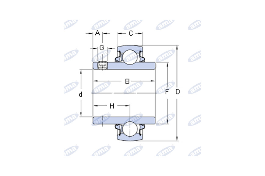 Cuscinetto Yarag 204 Skf - Ama