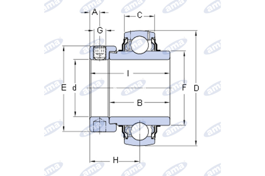 Cuscinetto Yel 207-2F Skf - Ama