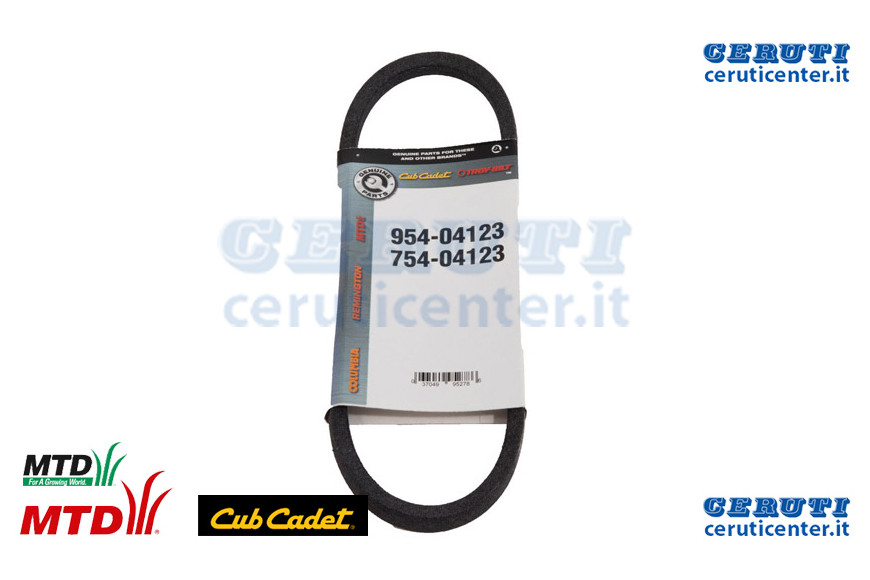 Cinghia:1/2V:4L:24.82:Kevla - MTD / Cub Cadet - Originale - 754-04123 - Sostituisce - 754-04123