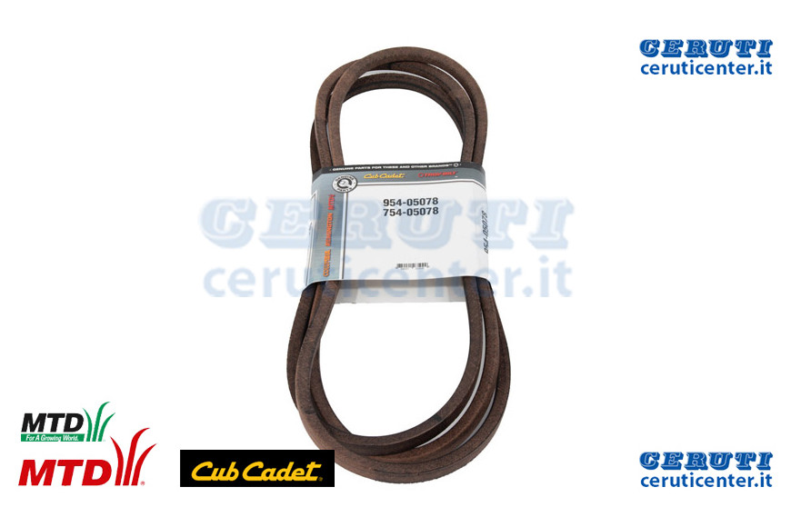 Cinghia Deck - MTD / Cub Cadet - Originale - 954-05078 - Sostituisce - 954-05078