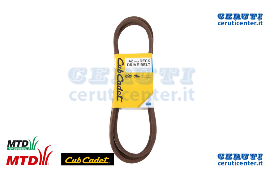 Cinghia Mahwerk 109 - MTD / Cub Cadet - Originale - 754-04045 - Sostituisce - 754-04045