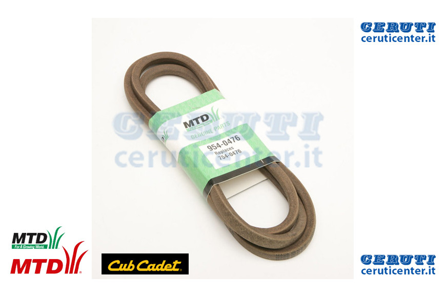 Cinghia-Pto 46 Deck - MTD / Cub Cadet - Originale - 754-0476 - Sostituisce - 754-0476