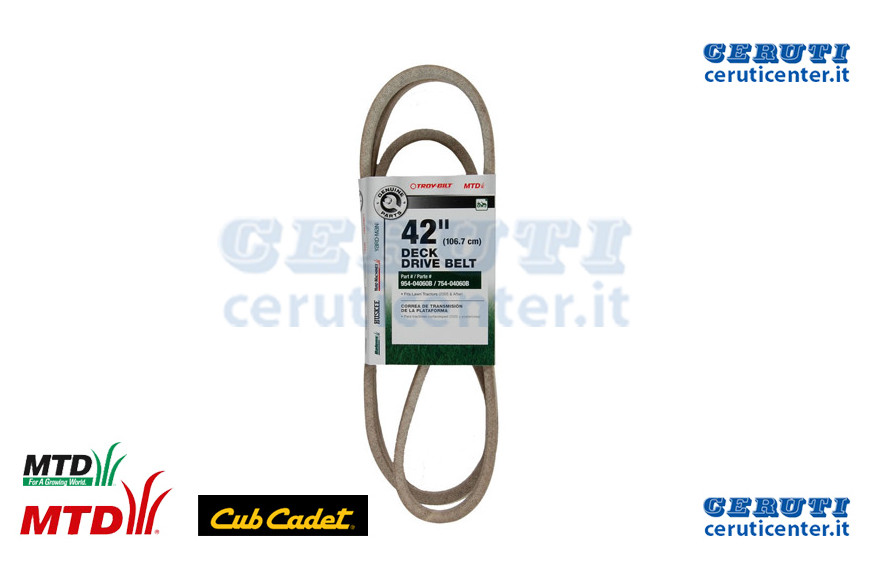 Cinghia:V:A:96.5:Aram:C2 - MTD / Cub Cadet - Originale - 954-04060B - Sostituisce - 954-04060B