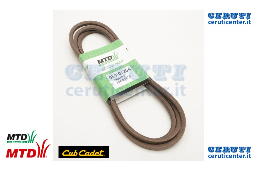 Cinghia:V Typ:1/2 X 105 Lg - MTD / Cub Cadet - Originale - 754-0125A - Sostituisce - 754-0125A