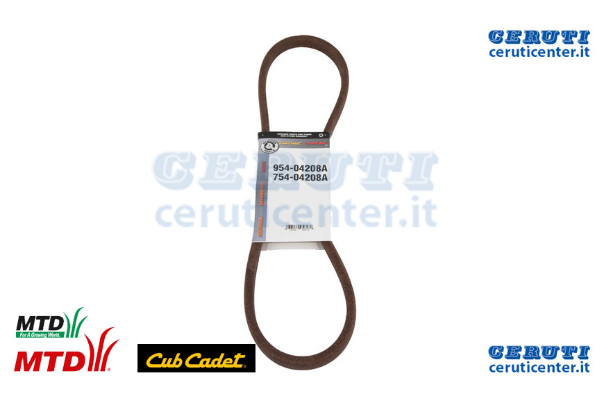 Cinghia:V Typ:5L X 40.75Lg Pol - MTD / Cub Cadet - Originale - 954-04208 - Sostituisce - 954-04208
